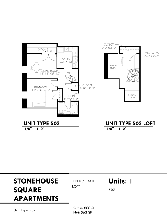 Stonehouse Square One bedroom Available Units